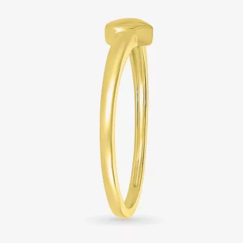Womens 4.5MM 10K Gold Heart Band