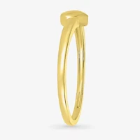 Womens 4.5MM 10K Gold Heart Band