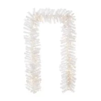 Glitzhome 9ft Pre-Lit White Pine Christmas Indoor Garland