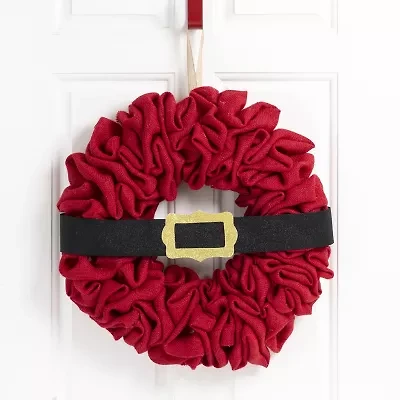 Glitzhome 1.5ft Belt Fabric Wreath