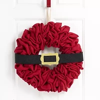 Glitzhome 1.5ft Belt Fabric Wreath