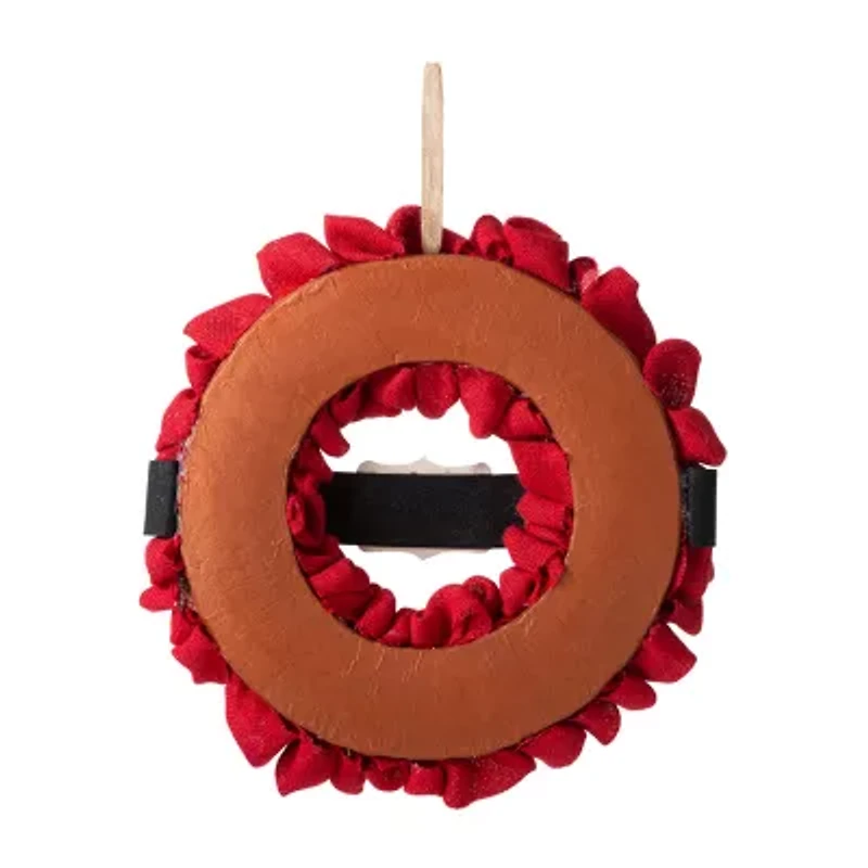 Glitzhome 1.5ft Belt Fabric Wreath