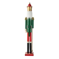 Glitzhome 3.5ft Wooden King Christmas Nutcracker