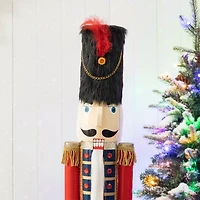 Glitzhome 3.5ft Wooden Christmas Nutcracker