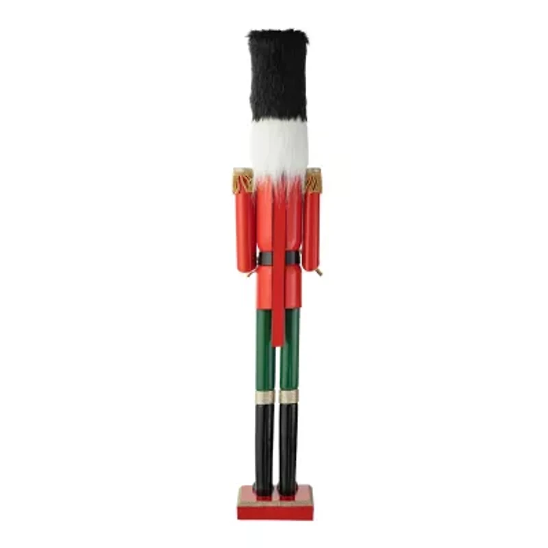 Glitzhome 3.5ft Wooden Christmas Nutcracker
