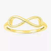 Womens 5MM 10K Gold Infinity Band