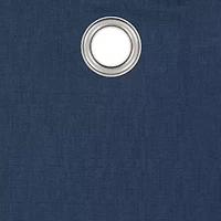 Under the Stars Kids Hayden Textured Grommet Top Energy Saving 100% Blackout Single Curtain Panel