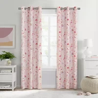 Under the Stars Kids Hayden Fairy Grommet Top Energy Saving 100% Blackout Single Curtain Panel