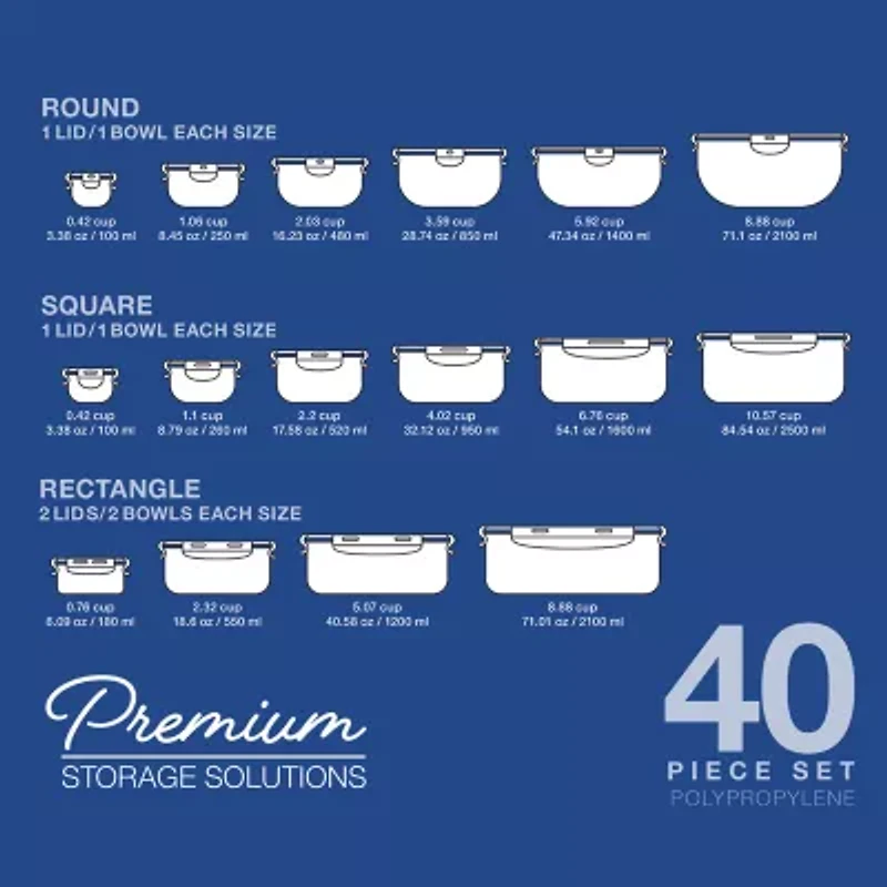 Lock & Lock 40-pc. Food Container