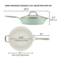 KitchenAid Ceramic 5-qt. Covered Saute Pan