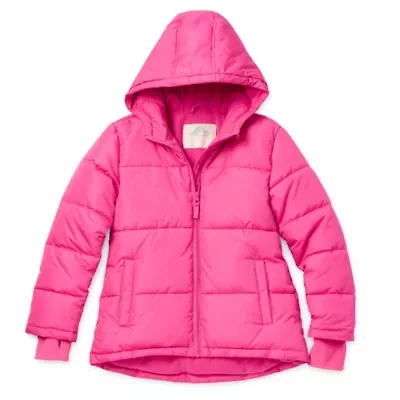 Thereabouts Little & Big Kid Girls Hooded Heavyweight Jacket