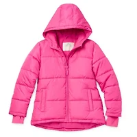 Thereabouts Little & Big Kid Girls Hooded Heavyweight Jacket