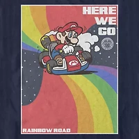 Mens Crew Neck Short Sleeve Regular Fit Super Mario Graphic T-Shirt