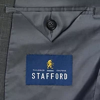 Stafford Coolmax All Season Ecomade Mens Stretch Fabric Classic Fit Plaid Suit Jacket