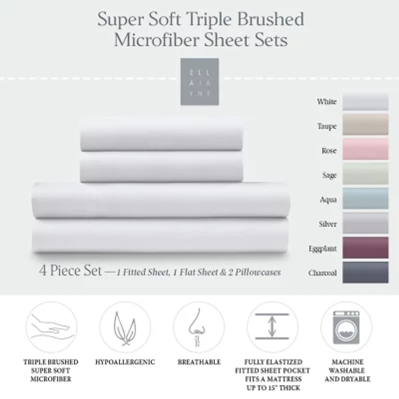 Ella Jayne Cozy Touch Sheet Set