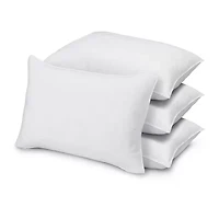 Ella Jayne Signature Plush Soft Allergy-Resistant Down Alternative Stomach Sleeper Pillow, Set of 4