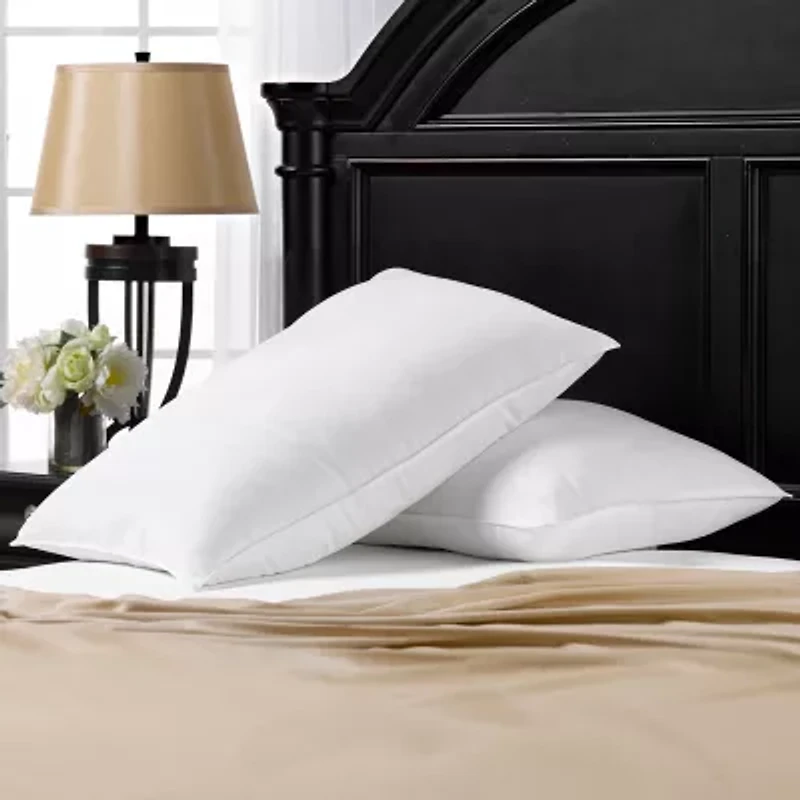 Ella Jayne Signature Plush Medium Density Allergy-Resistant Down Alternative Pillow, Set of 2