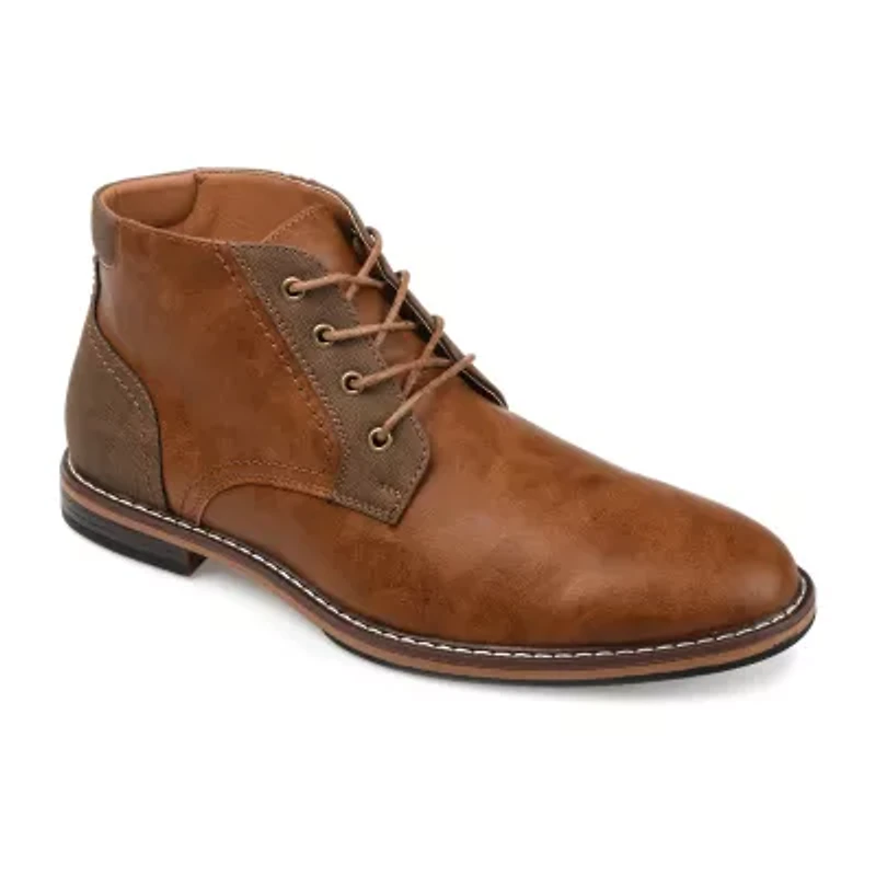 Vance Co Mens Franco Block Heel Chukka Boots