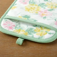 Martha Stewart Amber Floral 2-pc. Mitt + Pot Holder Set