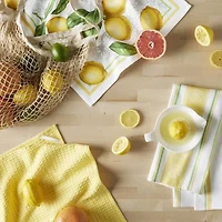 Martha Stewart Lot of Lemons 3-pc. Kitchen Towel Set