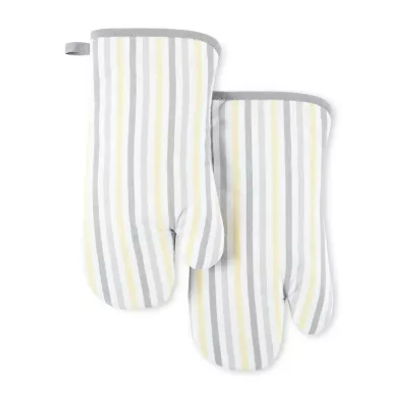 Martha Stewart Daisy Stripe 2-pc. Oven Mitt Set