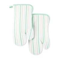 Martha Stewart Daisy Stripe 2-pc. Oven Mitt Set