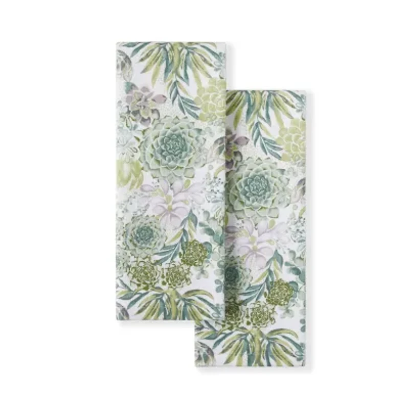 Martha Stewart Succulents 2-pc. Kitchen Towel Set