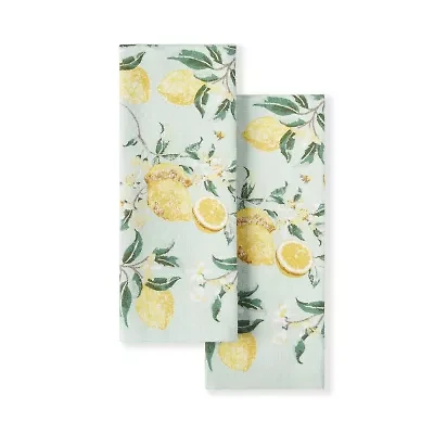 Martha Stewart Lemon Whimsy 2-pc. Kitchen Towel Set