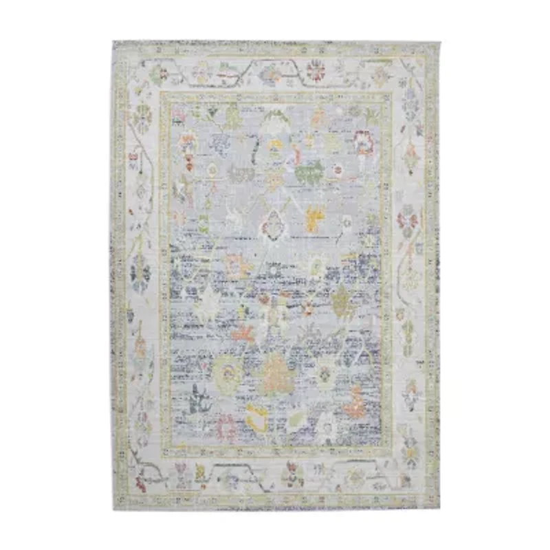 Amer Rugs Century Bay Bordered Loomed Washable Indoor Rectangular Area Rug