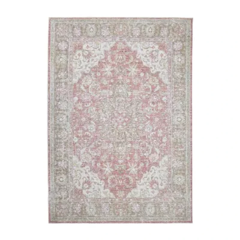 Amer Rugs Century Blythe Medallion Loomed Washable Indoor Rectangular Area Rug