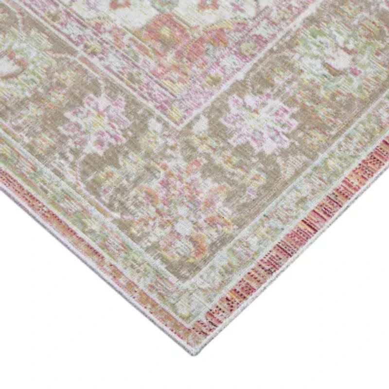 Amer Rugs Century Blythe Medallion Loomed Washable Indoor Rectangular Area Rug