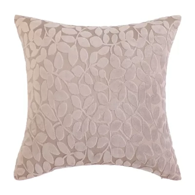 Regal Home Cut Leaf Square Throw Pillow