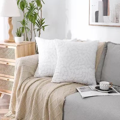 Regal Home Cut Leaf Square Throw Pillow