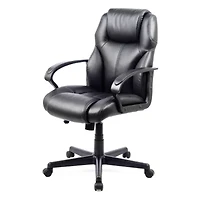 Workspace Faux-Leather Managerial Office Chair
