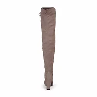 Journee Collection Womens Stacked Heel Dress Boots