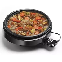 Aroma ASP-137B 3-Qt. 3-In-1 Grillet, Black