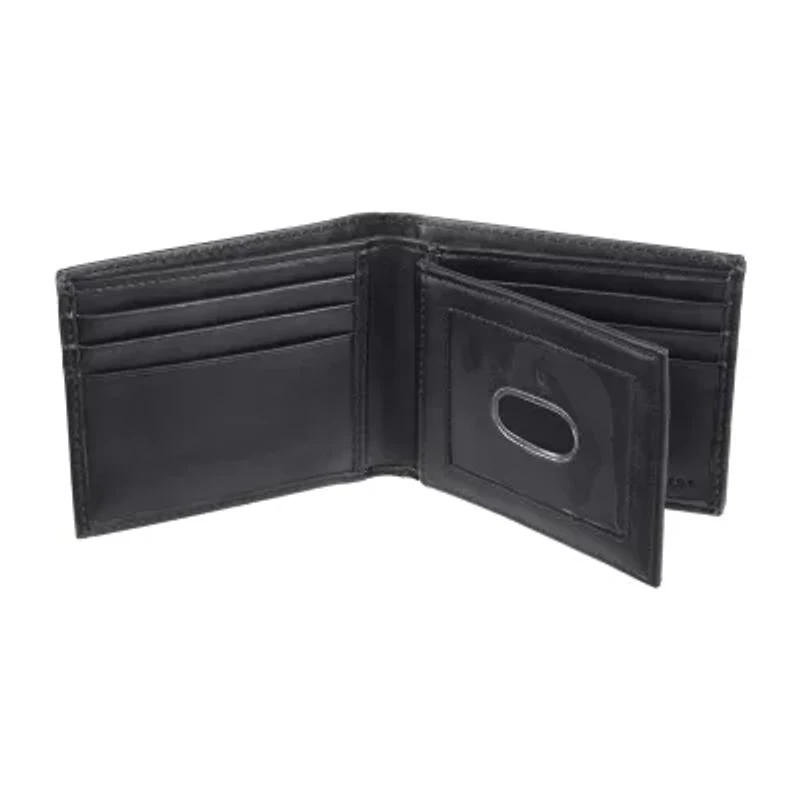 J. Ferrar Mens Extra Capacity RFID Blocking Bifold Wallet