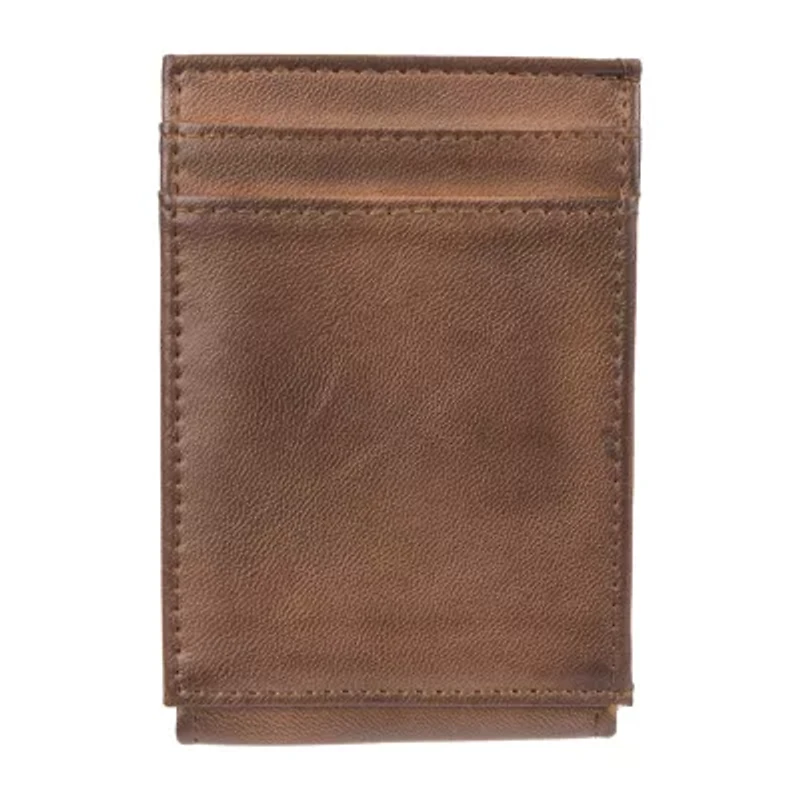 J. Ferrar Mens Magnetic RFID Blocking Bifold Wallet