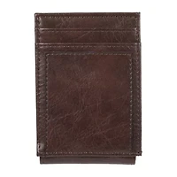 J. Ferrar Mens Magnetic RFID Blocking Front Pocket Wallet