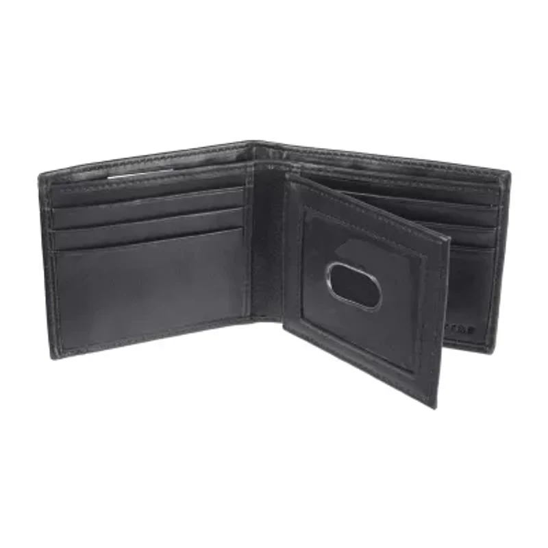 J. Ferrar Mens Extra Capacity RFID Blocking Slim Fold Wallet