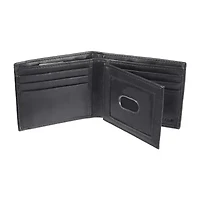 J. Ferrar Mens Extra Capacity RFID Blocking Slim Fold Wallet