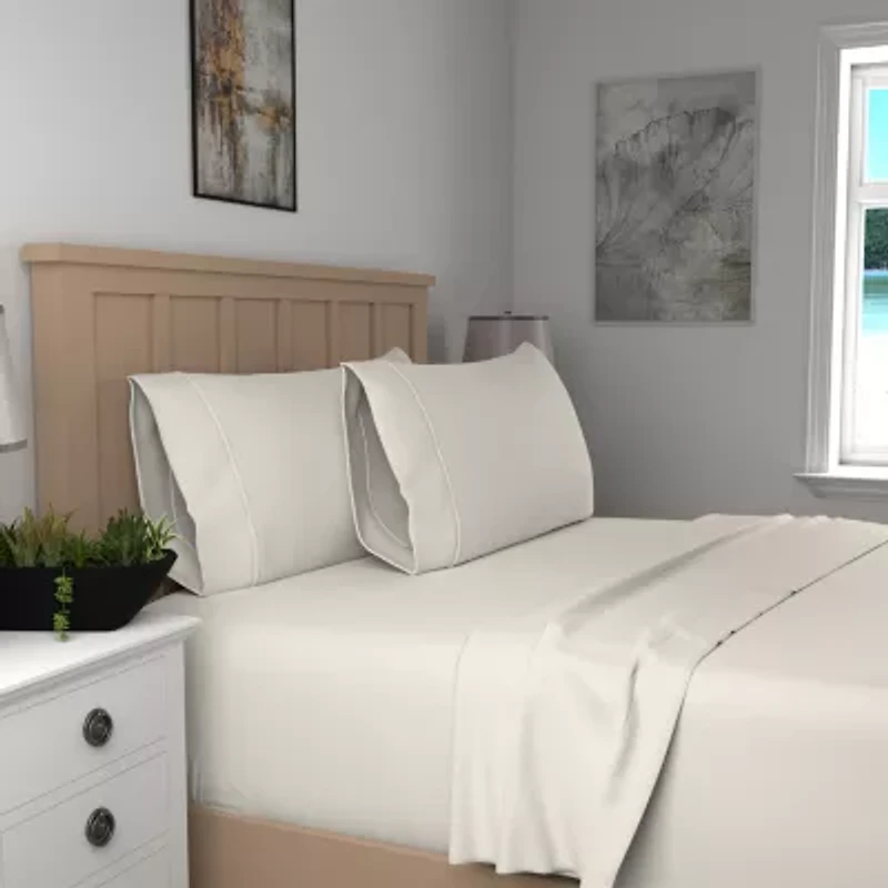 Purity Home Organic 100% Cotton Eco-Friendly & Breathable Sheet Set Pillowcases