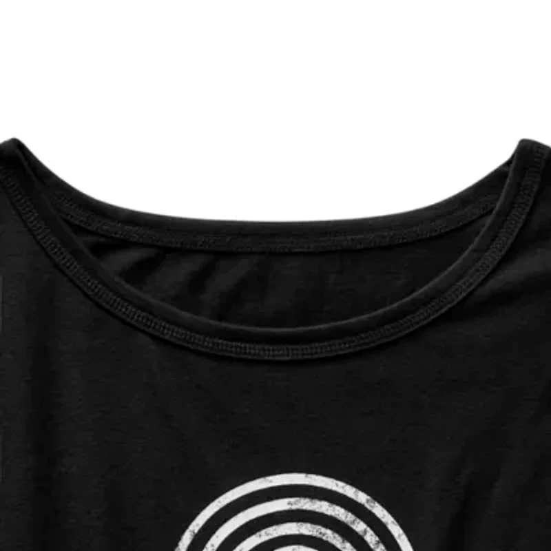Thereabouts Little & Big Kid Girls Easy-on + Easy-off Round Neck Long Sleeve Adaptive Regular Fit Graphic T-Shirt