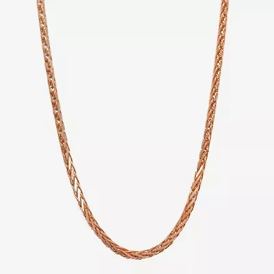 14K Gold Wheat Chain Necklace