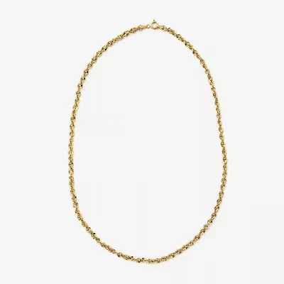 Made in Italy Unisex Adult 14K Gold 18 Inch Rope Chain Necklace