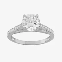 DiamonArt® Womens 1 / CT. T.W. Lab Created White Cubic Zirconia 10K Gold Engagement Ring