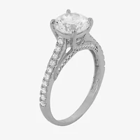 DiamonArt® Womens 1 / CT. T.W. Lab Created White Cubic Zirconia 10K Gold Engagement Ring