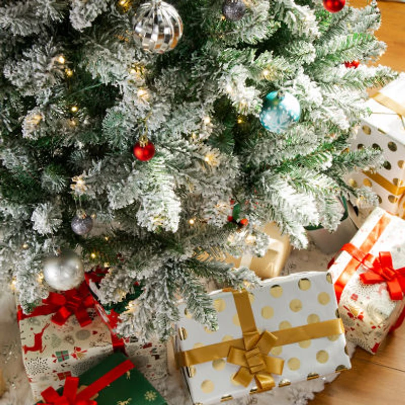 Glitzhome 11 Ft Pre-Lit Pencil Fir Christmas Tree