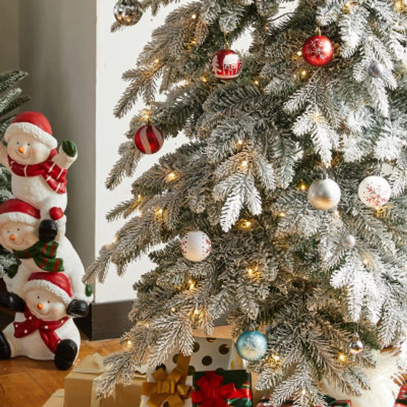 Glitzhome Ft Pre-Lit Pencil Spruce Christmas Tree