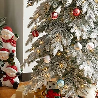Glitzhome Ft Pre-Lit Pencil Spruce Christmas Tree